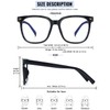 PANNER 2Pack Oversized Blue Light Blocking Glasses for Women Men