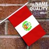 Anley Peru Mini Flag 12 Pack - Hand Held Small