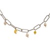 Anthony Vincent Happy Face Collar Perla Cultivada Natural Blanco Tamaño