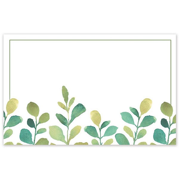Watercolor Greenery Enclosure Cards/Gift Tags - 3 1/2 x 2 1/4in. (100)