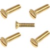 Solid Brass Commercial Slotted Oval Head Machine Screws 6-32 X