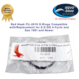 Red Hawk FIL-0019 O-Rings Red Hawk Compatible for E-Z-GO 4-Cycle and Gas 1991 and Newer