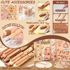 Cute Capybara Stationery Set - Large Pencil Case, 4 A5