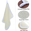 Baluue 2sets Nylon Face Wash Cloth Exfoliating Bath Towel Quick