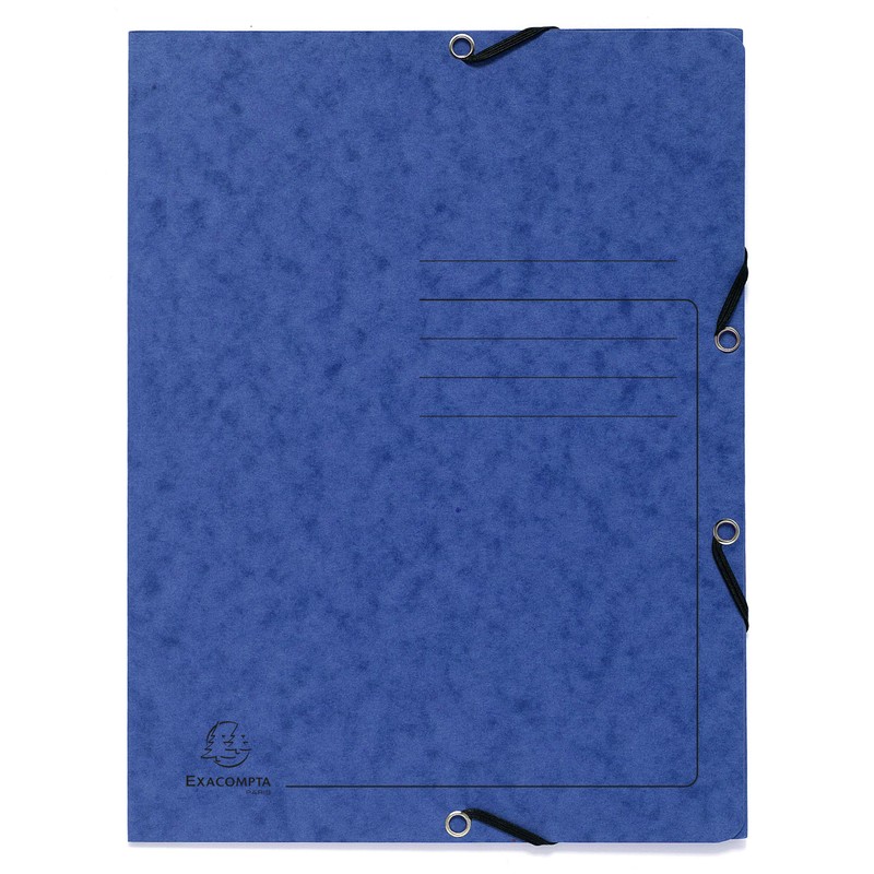 Exacompta - Ref 55432E - Elasticated 3-Flap Folder - 240