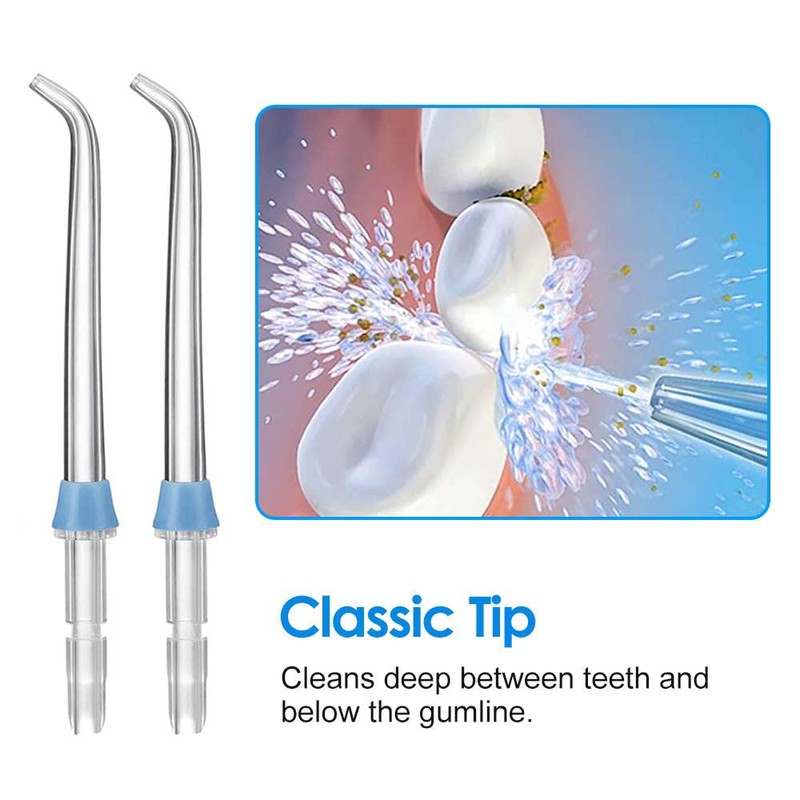 2Pcs Replacement Classic Jet Tips for Waterpik Flosser WP100 WP250