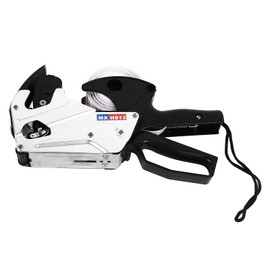 Pistola de Etiquetas de Precios de Metal, Impresión Clara, Máquina de Fijación de Precios de una Sola Fila, Fácil de Operar, con 8 Dígitos, para Tienda Minorista, Tienda de