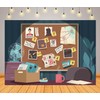 CORFOTO 5x3ft Murder Backdrop Murder Mystery Party Backdrop Spy Theme
