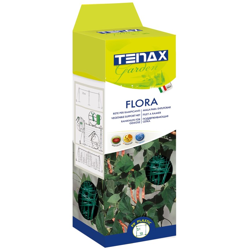 Tenax 57006200 Flora Green Plastic Mesh for Climbing Plants