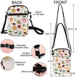MYSOMY Anime Inspired Crossbody Bag Jasmine Dragon Tea House Gift Ba Sing Se Shoulder Bag My Cabbages Gifts (my cabbages uk1)