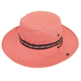 Nakota 2-Way Activity Hat, Trekking Hat, Safari Hat, Wide Brim Hat, Outdoor, Camping, Men's, Women's, Kids, Festivals, Climbing, New Pink