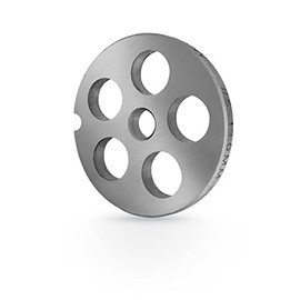 Wolfcut Inox Mincer Disc Size 5-13.0 mm Bores - Compatible / Replacement with All Standard Meat Grinders Size 5 - e.g.: Bosch MUM4/MUM5 - Alexanderwerk Size 5 - Jupiter Size 5 and Many More
