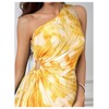 MakeMeChic Women's Summer Dress 2025 Tie Dye One Shoulder Mini