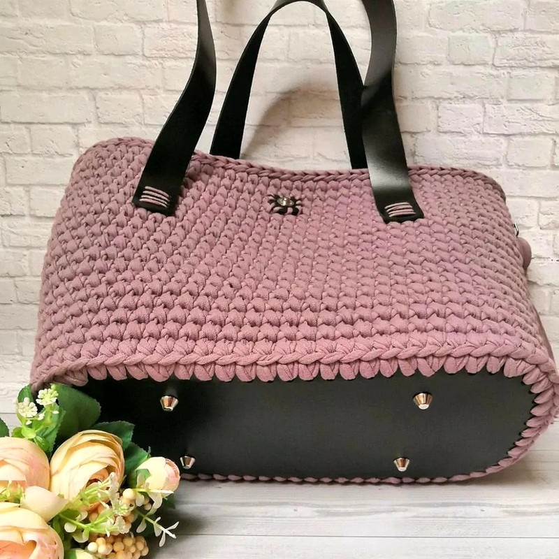 Novocloud 3 Pcs PU Leather Bag Bases with 6 Pcs