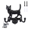 OwnMy Cast Iron Cat Key Holder Decorative Wall Coat Hooks