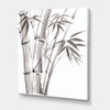 DesignQ Palm Bamboo Detail III Traditional Canvas Wall Art,Grey