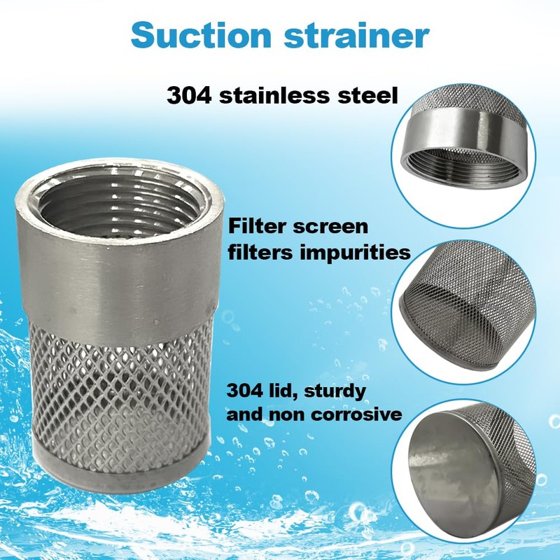 COTONLAKE 3/4" 304 stainless steel filter head with internal thread