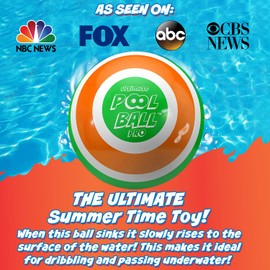 The Ultimate Pool Ball - Fill It with Water to Play Underwater Games - Best Outdoor Toys for Kids Ages 8-12 - Fun Easter Basket Stuffers for Boys & Ideas for 6, 7, 9, 10 & 11 Year Old Girls & Teens