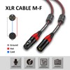 TIMEYES XLR Patch Audio Cords 1M - 3-Pin XLR Male