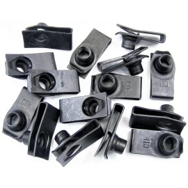 SFS Lincoln U-nut Clips- 5/16-18 Thread- 27/32" Center of Hole to Edge- 15pcs- #190