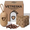 VETRESKA Dog Poop Bags Dispenser with Coffee Scented Waste Bags,