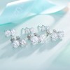5mm Small White Gold Plated Women's Earrings Studs