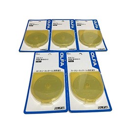 OLFA 60mm Tungsten Tool Steel Rotary Blades,Set of 5 [Japan Import] (60mm)