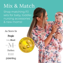 Posh Peanut Robe for Maternity, Nursing, Hospital Labor & Delivery Gown, Soft Päpook Viscose from Bamboo, Women's Pregnancy, Baby Birthing, & Postpartum Robes for New Mom, Women Lounge Wear Nightgown