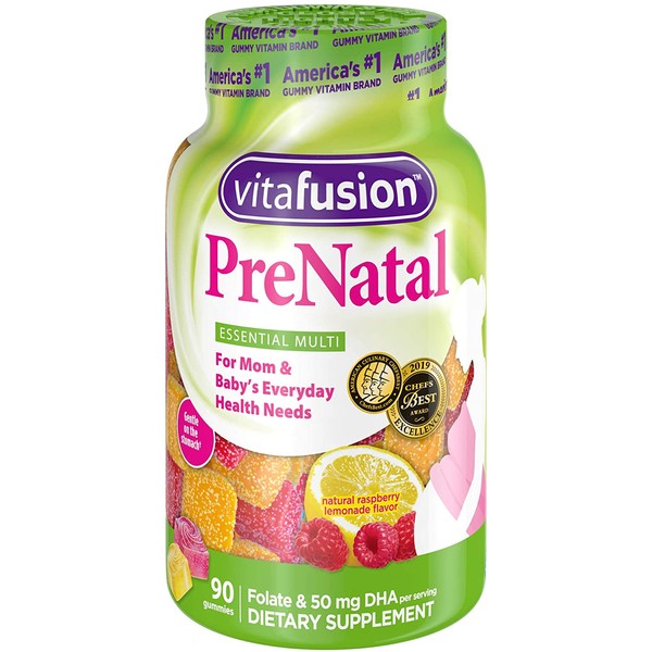 Vitafusion Prenatal Gummy Vitamins, 90 Count (Packaging May Vary)