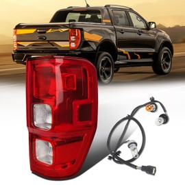 Tail Lights Includes Light Bulb and Harness Compatible with 2019 2020 2021 2022 2023 Ford Ranger Original Model Taillight Rear Brake Lamp OE:KB3Z13404F(2019-2022 Halogen Type, Right Passenger Side)
