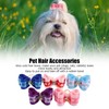 20pcs Pet Hair Bows Dog Grooming Bows with Rubber Bands