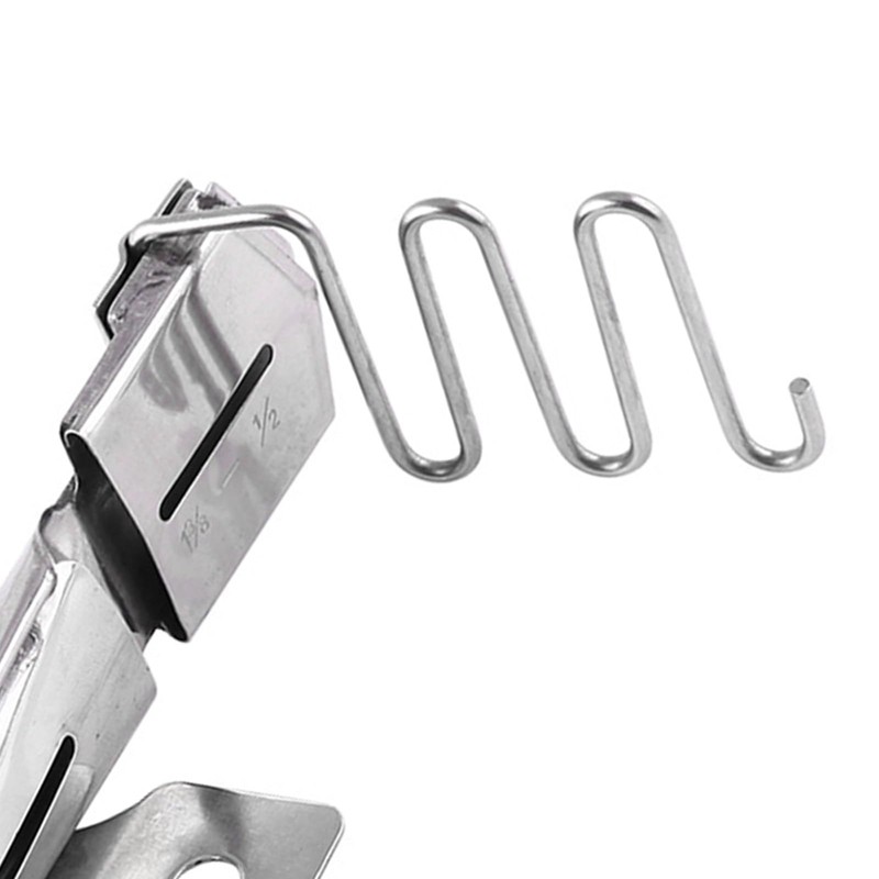Luatoxry Sewing Machine Folder, 1-3/8in-1/2in Binding Attachment Folder, Metal Binding