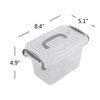 Vababa 1.5 L Mini Plastic Storage Container with Locking Lid