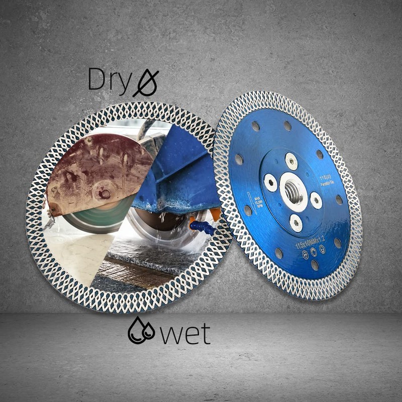 4.5" Porcelain Tile Blade Diamond Cutting Blade with Arbor 5/8"-11