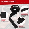 LOCONHA 2 Pair Lifting Straps for Weightlifting, Bodybuilding, Strength Training