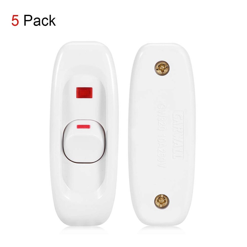 Pack of 5 Cord Switch Intermediate Switch Light Switch Device