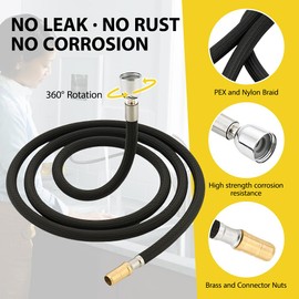 Faucet Hose Kohler Parts Replacement K-1219935-BC Pull-Down Hose for Sink 67-Inch Bright Chrome Finish Pull-Out Kitchen Faucet Replacemnet Kohler Part K-1304674-BC/K-1219935