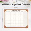 YIBUKIU Desk Calendar 2025-2026 with Desktop Mat, 22x17 inch Large
