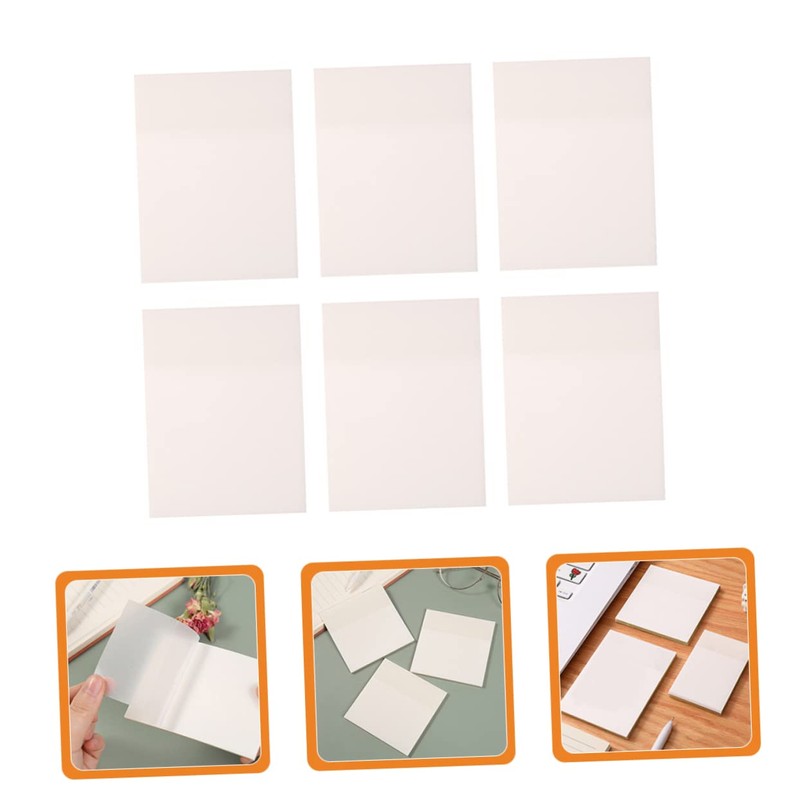 Operitacx Pack of 6 Sticky Note Sticky Note Memo Stickers