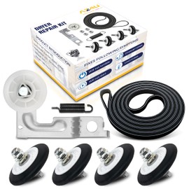 AZ4U Dryer Repair Kit For LG DLEY1701V DLEY1701W DLEY1701WE DLEX2650W DLEX2655V DLEX2650R DLEX3250W DLEX3875V DLEX3875W DLEX3885C DLEX3885W DLEX3370W DLEX5101V Dryer Drum Roller Belt Idler Pulley