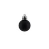 Plastic Christmas Baubles Black - Pack of 24 Diameter 3