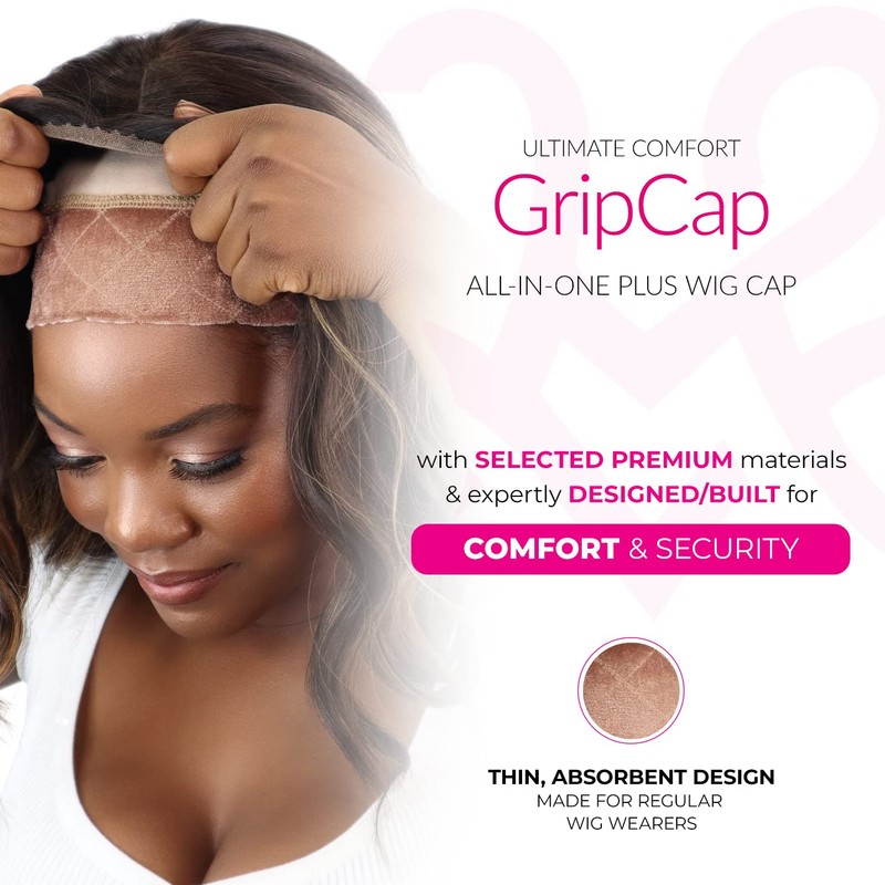 Milano Collection Wig GripCap Value 2 Pack Comfortable, Absorbent Wig
