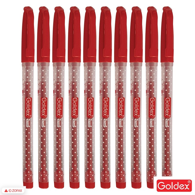 Goldex 10 x 0.7mm Ball Pens Cotton Doll Ball Point