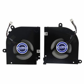LANDALANYA Replacement New CPU and GPU Cooling Fan for MSI Stealth 15M A11UEK 15M A11UEK-009 15M A11UEK-280 15M-A11UEKV 15M-A11SEK 15M-A11SDK MS-1562 MS-1563 Series BS5405HS-U4X BS5405HS-U4W DC5V Fan