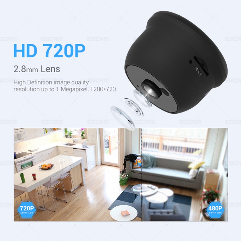 720P Wifi Wireless IP Camera Night Vision Camera with Battery