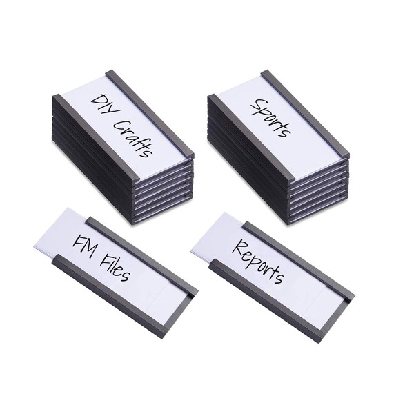Magnetic Shelf Label Data Card Holders - C Channel -