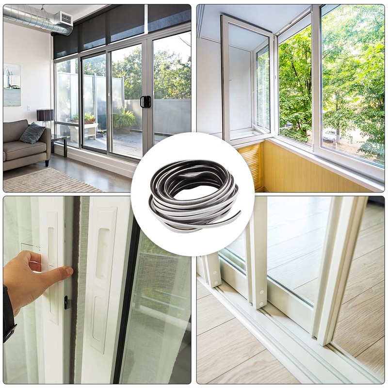 33FT Brush Weather Stripping - Weatherstripping for Sliding Windows/Glass Doors,