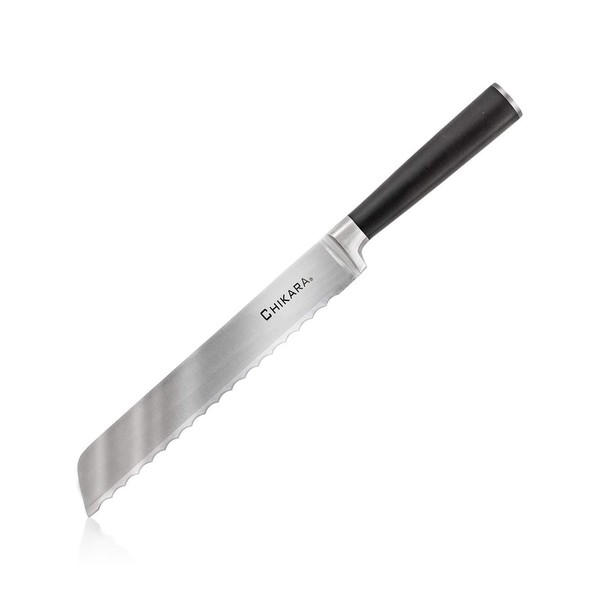 Ginsu Chikara Series Forged 420J Japanese Stainless Steel Serrated Bread Knife, 07143DS