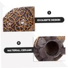 DOITOOL Ceramic Toilet Bolt Cap Covers Adorable Push-On Bathroom Decorations