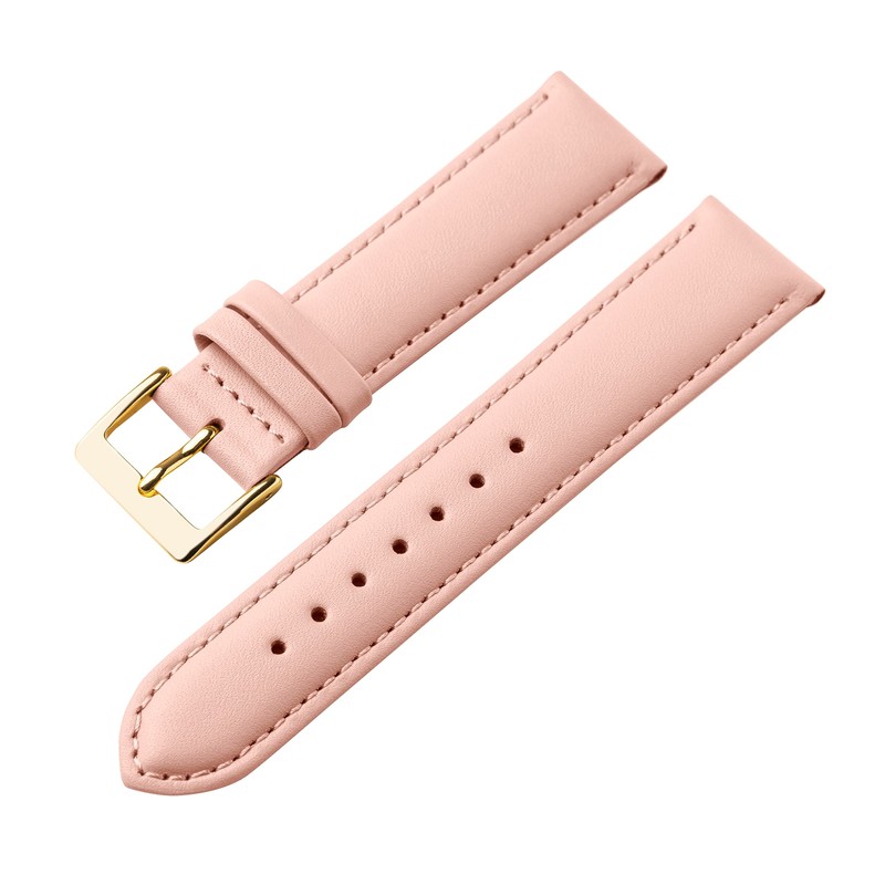 MARCHEL Smooth Leather Genuine Leather LLB Clasp in Gold Leather